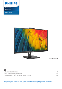 Manuál Philips 24B1U5301H LED monitor