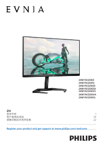 说明书 飞利浦 24M1N3200ZS Evnia LED 显示器