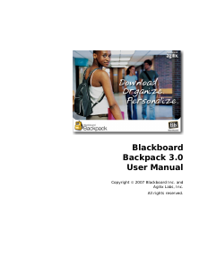Handleiding Blackboard Backpack 3.0
