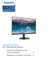 Manual Philips 272S9JAL S Line Monitor LED