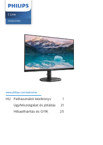 Használati útmutató Philips 272S9JAL S Line LED-es monitor