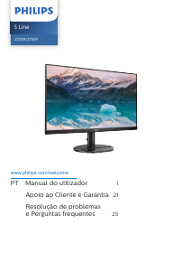 Manual Philips 275S9JAL S Line Monitor LED