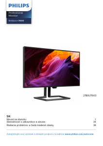 Návod Philips 27B1U7903 Brilliance LED monitor