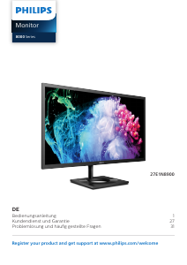 Bedienungsanleitung Philips 27E1N8900 LED monitor