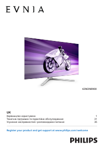 Посібник Philips 42M2N8900 Evnia Світлодіодний монітор