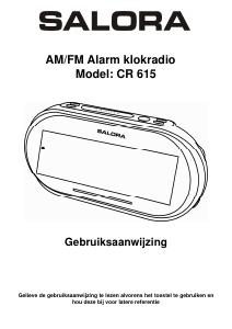 Mode d’emploi Salora CR615 Radio-réveil