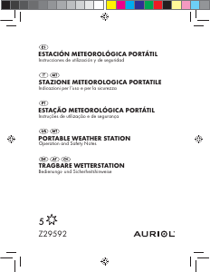 Manual de uso Auriol IAN 71010 Estación meteorológica