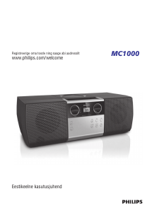 Kasutusjuhend Philips MC1000 Stereokomplekt