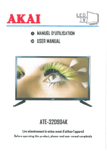 Mode d’emploi Akai ATE-32D904K Téléviseur LED