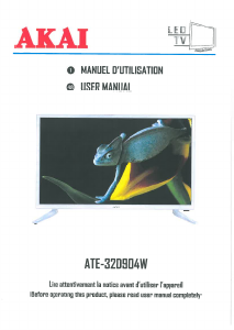 Manual Akai ATE-32D904W LED Television