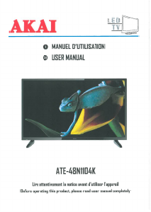 Manual Akai ATE-48N1104K LED Television