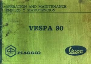Manual Vespa 90 Scooter