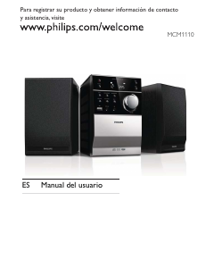 Manual de uso Philips MCM1110 Set de estéreo