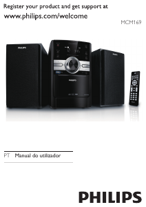 Manual Philips MCM169 Aparelho de som