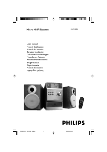Manual de uso Philips MCM190 Set de estéreo