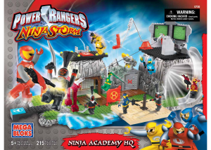 Bedienungsanleitung Mega Bloks set 5730 Power Rangers Ninja academy HQ