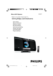 Manual de uso Philips MCM277 Set de estéreo