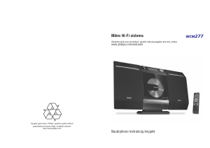 Vadovas Philips MCM277 Stereofoninis rinkinys