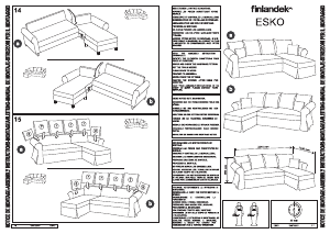 Bruksanvisning Finlandek ESKO Sofa