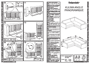 Handleiding Finlandek KULMA ANGLE PANORAMIQUE Bank