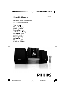Manual de uso Philips MCM394 Set de estéreo