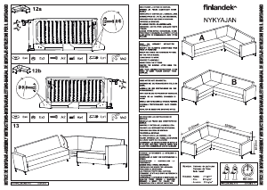 Manual Finlandek NYKYAJAN Canapea