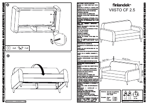 كتيب أريكة VIISTO CF 2.5 Finlandek