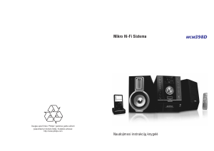 Vadovas Philips MCM398D Stereofoninis rinkinys