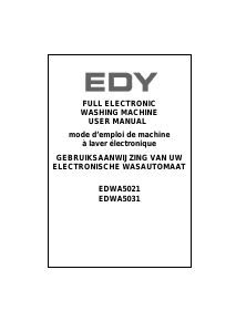 Handleiding Edy EDWA5021 Wasmachine