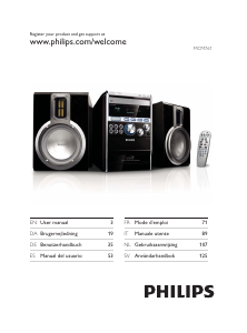 Manual de uso Philips MCM761 Set de estéreo
