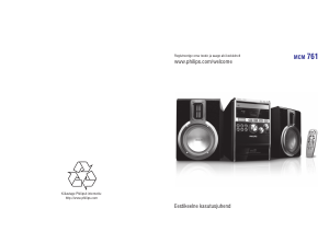 Kasutusjuhend Philips MCM761 Stereokomplekt