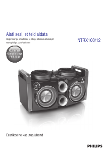 Kasutusjuhend Philips NTRX100 Stereokomplekt