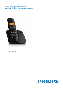 Manual Philips CD1802R Wireless Phone