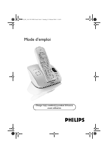 Mode d’emploi Philips CD2350S Téléphone sans fil