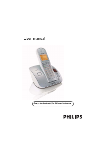 Manual Philips CD2351G Wireless Phone