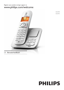 Bedienungsanleitung Philips CD2701S Schnurlose telefon