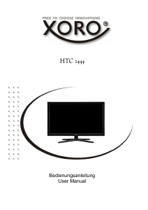 Bedienungsanleitung Xoro HTC 2444 LCD fernseher