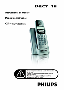 Manual Philips DECT1111S Telefone sem fio