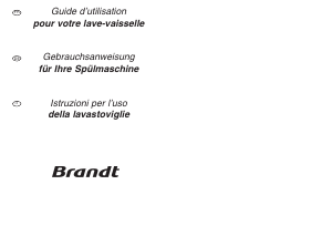Manuale Brandt A310H Lavastoviglie