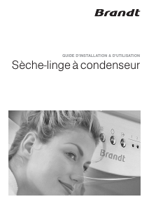 Mode d’emploi Brandt BFD582AL Sèche-linge