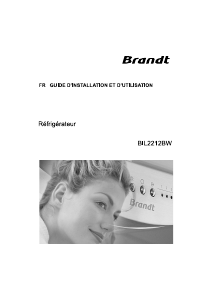 Mode d’emploi Brandt BIL2212BW Réfrigérateur
