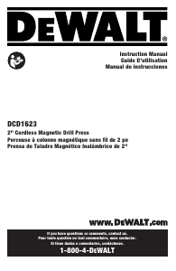 Mode d’emploi DeWalt DCD1623B Perceuse visseuse