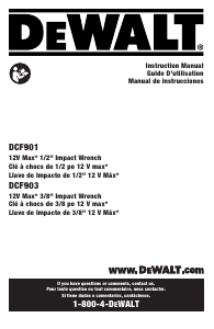 Manual de uso DeWalt DCF903B Llave de impacto