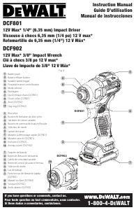 Manual de uso DeWalt DCF902B Llave de impacto