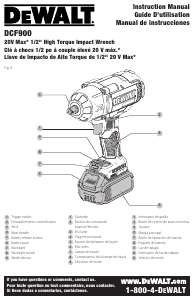 Manual DeWalt DCF900P1 Impact Wrench