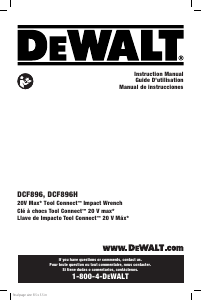 Manual DeWalt DCF896HP2 Impact Wrench