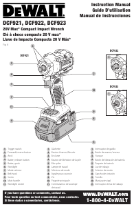 Mode d’emploi DeWalt DCF923P2 Visseuse à choc