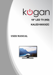 Manual Kogan KALED19XXXZC LED Television