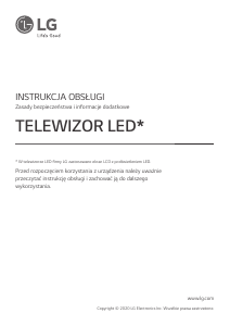 Instrukcja LG 65UN711C0ZB Telewizor LED