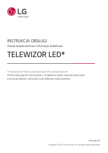 Instrukcja LG 65UN640S0LD Telewizor LED
